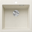 BLANCO PLEON 5, SILGRANIT, soft white, w/o drain remote control, w/o bowl layout, 500 mm min. cabinet size