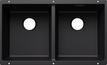 BLANCO SUBLINE 350/350-U, SILGRANIT, black, w/o drain remote control, w/o bowl layout, 800 mm min. cabinet size
