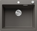 BLANCO PLEON 6, SILGRANIT, vulkangrau, mit Ablauffernbedienung, keine Beckenlage, 600 mm Untermaß
