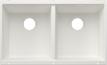 BLANCO SUBLINE 350/350-U, SILGRANIT, white, w/o drain remote control, w/o bowl layout, 800 mm min. cabinet size
