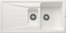 BLANCO SONA 6 S, SILGRANIT, white, w/o drain remote control, w/o accessories, reversible, 600 mm min. cabinet size