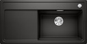 BLANCO ZENAR XL 6 S SteamerPlus, SILGRANIT, black, incl. chopping board wood, Bowl right, 600 mm min. cabinet size