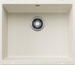 BLANCO ROTAN 500-U, SILGRANIT, soft white, w/o drain remote control, w/o bowl layout, 600 mm min. cabinet size