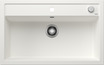 BLANCO DALAGO 8, SILGRANIT, white, with drain remote control, w/o bowl layout, 800 mm min. cabinet size
