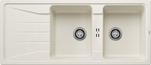 BLANCO SONA 8 S, SILGRANIT, blanc soft, vidage manuel, avec siphon, réversible, 800 mm Taille sous meuble min.