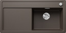 BLANCO ZENAR XL 6 S-F, SILGRANIT, coffee, incl. cutting board glass, Bowl right, 600 mm min. cabinet size