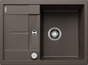 BLANCO METRA 45 S Compact, SILGRANIT, café, vidage automatique, réversible, 450 mm Taille sous meuble min.