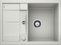 BLANCO METRA 45 S Compact, SILGRANIT, pearl grey, with drain remote control, reversible, 450 mm min. cabinet size