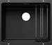 BLANCO ETAGON 500-U, SILGRANIT, zwart, manuele bediening, met toebehoren, zonder spoelbakindeling, 600 mm onderkast