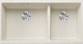 BLANCO SUBLINE 480/320-U, SILGRANIT, soft white, w/o drain remote control, Bowl left, 900 mm min. cabinet size