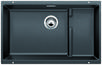 BLANCO SUBLINE 700-U Level, SILGRANIT, anthracite, with drain remote control, with accessories, w/o bowl layout, 800 mm min. cabinet size