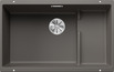 BLANCO SUBLINE 700-U LEVEL, SILGRANIT, volcano grey, w/o drain remote control, w/o accessories, w/o bowl layout, 800 mm min. cabinet size