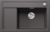 BLANCO ZENAR XL 6 S Compact, SILGRANIT, rock grey, with drain remote control, w/o accessories, Bowl right, 600 mm min. cabinet size