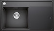 BLANCO ZENAR 45 S-F, SILGRANIT, anthracite, incl. cutting board glass, Bowl left, 450 mm min. cabinet size