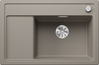 BLANCO ZENAR XL 6 S Compact, SILGRANIT, tartufo, incl. chopping board wood, Bowl right, 600 mm min. cabinet size