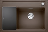 BLANCO ZENAR XL 6 S Compact, SILGRANIT, cafe, mit Glasschneidbrett, Becken rechts, 600 mm Untermaß