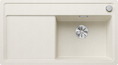 BLANCO ZENAR 5 S-F, SILGRANIT, soft white, with drain remote control, w/o accessories, Bowl right, 500 mm min. cabinet size
