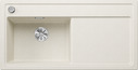 BLANCO ZENAR XL 6 S, SILGRANIT, soft white, with drain remote control, w/o accessories, Bowl left, 600 mm min. cabinet size