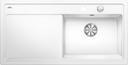 BLANCO ZENAR XL 6 S, Keramik PuraPlus, kristallweiß glänzend, mit Ablauffernbedienung, Becken rechts, 600 mm Untermaß