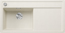 BLANCO ZENAR XL 6 S-F, SILGRANIT, soft white, with drain remote control, w/o accessories, Bowl left, 600 mm min. cabinet size