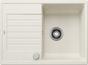 BLANCO ZIA 45 S Compact, SILGRANIT, soft white, with drain remote control, reversible, 450 mm min. cabinet size
