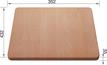 Schneidbrett aus massiver Buche PLENTA 432 x 352 mm, Buche, massiv