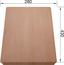Schneidbrett aus massiver Buche für Keramik-Unterbaubecken 430 x 280 mm, Buche, massiv