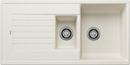 BLANCO ZIA 6 S, SILGRANIT, soft white, w/o drain remote control, reversible, 600 mm min. cabinet size