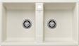 BLANCO ZIA 9, SILGRANIT, soft white, w/o drain remote control, w/o bowl layout, 900 mm min. cabinet size