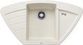 BLANCO ZIA 9 E, SILGRANIT, soft white, w/o drain remote control, Bowl centred, 900 mm min. cabinet size