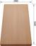 Schneidbrett aus massivem Buchenholz 540 x 260 mm, Buche, massiv