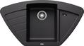 BLANCO ZIA 9 E, SILGRANIT, black, w/o drain remote control, Bowl centred, 900 mm min. cabinet size