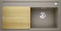 BLANCO ZENAR XL 6 S, SILGRANIT, tartufo, incl. chopping board wood, Bowl right, 600 mm min. cabinet size