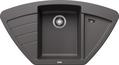 BLANCO ZIA 9 E, SILGRANIT, rock grey, w/o drain remote control, Bowl centred, 900 mm min. cabinet size