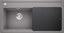 BLANCO ZENAR XL 6 S, SILGRANIT, alumetallic, mit Glasschneidbrett, Becken links, 600 mm Untermaß