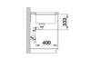 BLANCO ROTAN 400-U, SILGRANIT, soft white, w/o drain remote control, w/o bowl layout, 500 mm min. cabinet size