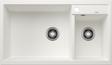 BLANCO METRA 9, SILGRANIT, white, w/o drain remote control, Bowl left, 900 mm min. cabinet size