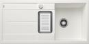 BLANCO METRA 6 S, SILGRANIT, blanc, vidage automatique, avec acc., réversible, 600 mm Taille sous meuble min.