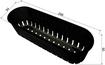 Colander LINE 5 S black (replaced by 214498), plastic, black