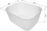 Colander CRON 6 S plastic white translucent, plastic, translucent white