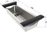 Colander AXIA 5 S stainless steel (sink colander with plastic grip), stainless steel/plastic