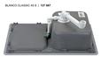 BLANCO CLASSIC 45 S, SILGRANIT Clean, impala, ohne Ablauffernbedienung, reversibel, 450 mm Untermaß