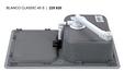 BLANCO CLASSIC 45 S, SILGRANIT, white, w/o drain remote control, reversible, 450 mm min. cabinet size