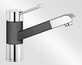 BLANCO ZENOS-S, brass SILGRANIT Look dual finish, anthracite/chrome, High Pressure