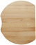 Chopping board beech wood 430 x 336 mm, beech wood