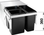 BLANCO SELECT LUXON 50/3, Couvercle Inox, 450 mm Taille sous meuble min.