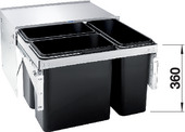 BLANCO SELECT 60/3 TOPMAT, Couvercle Inox, 600 mm Taille sous meuble min.