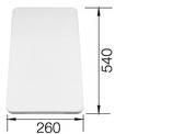 Snijplank in hoogwaardig kunststof 540 x 260 x 15 mm, kunststof