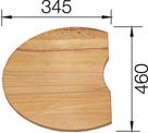 Chopping board beech wood 460 x 345 mm, beech wood