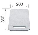 Cover for additional bowl 360 x 200 mm, plastic